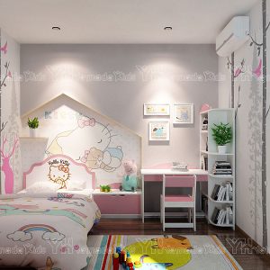 Phòng ngủ Hello Kitty cho bé gái