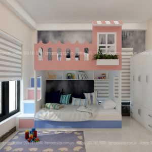 phòng ngủ đôi 10m2 cho bé